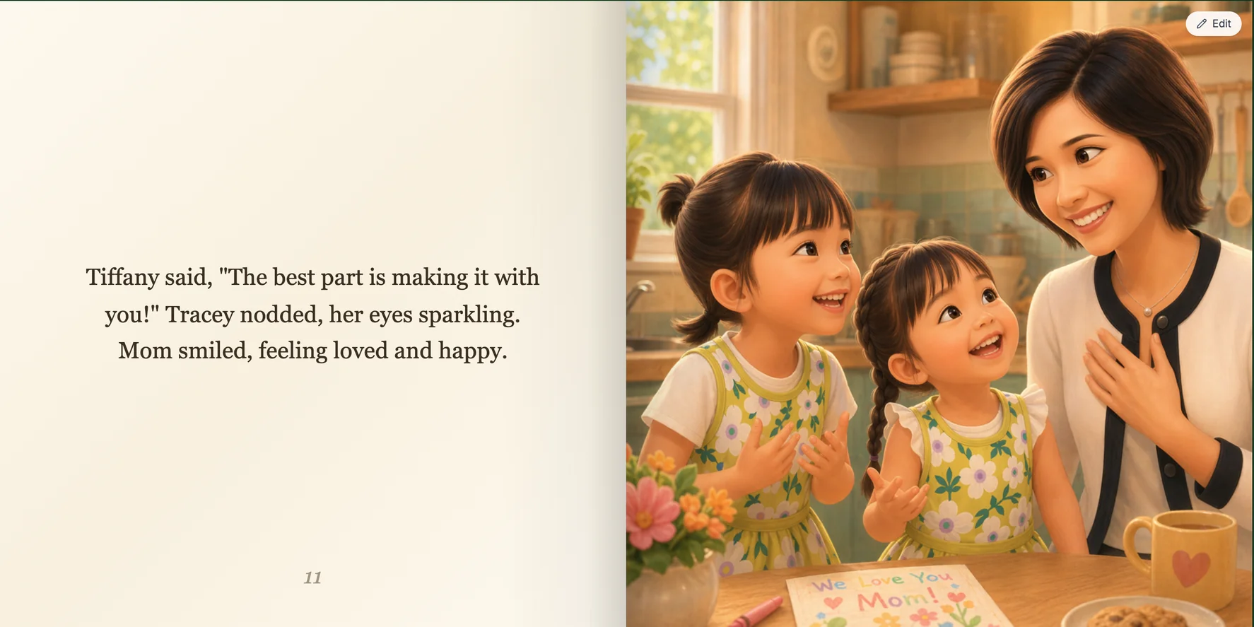 Editable book page