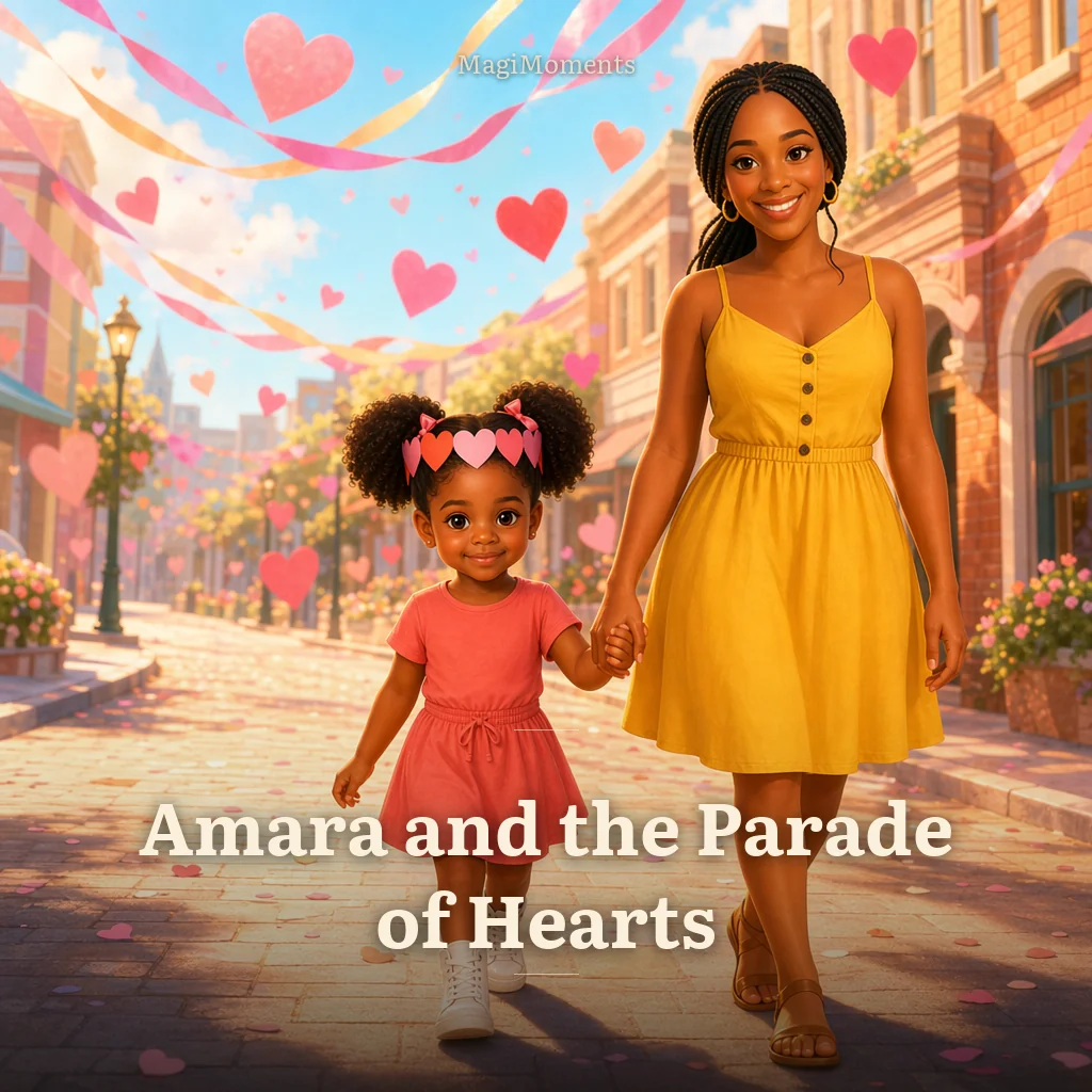 Example cover: Amara and the Parade of Hearts
