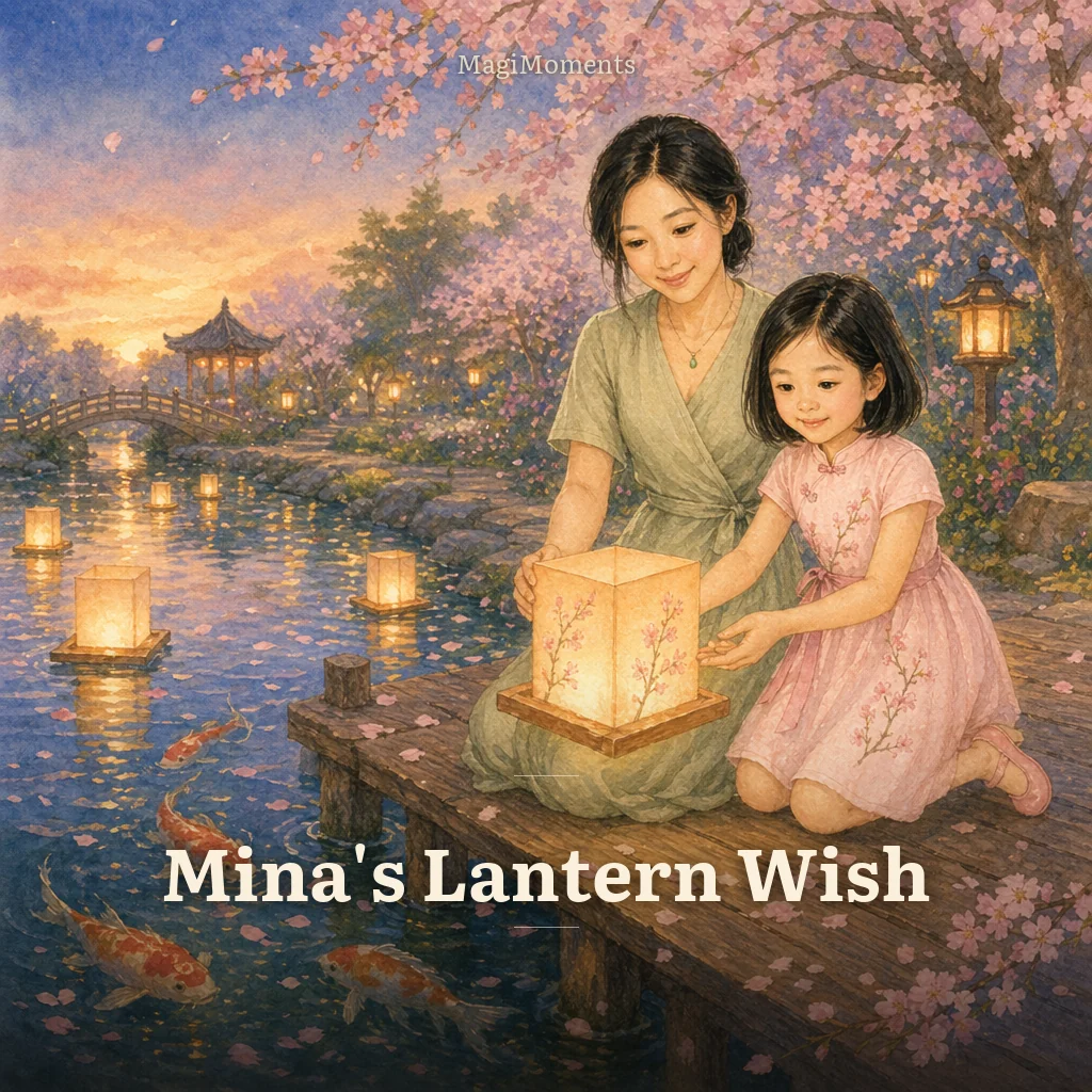 Example cover: Mina's Lantern Wish